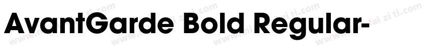 AvantGarde Bold Regular字体转换